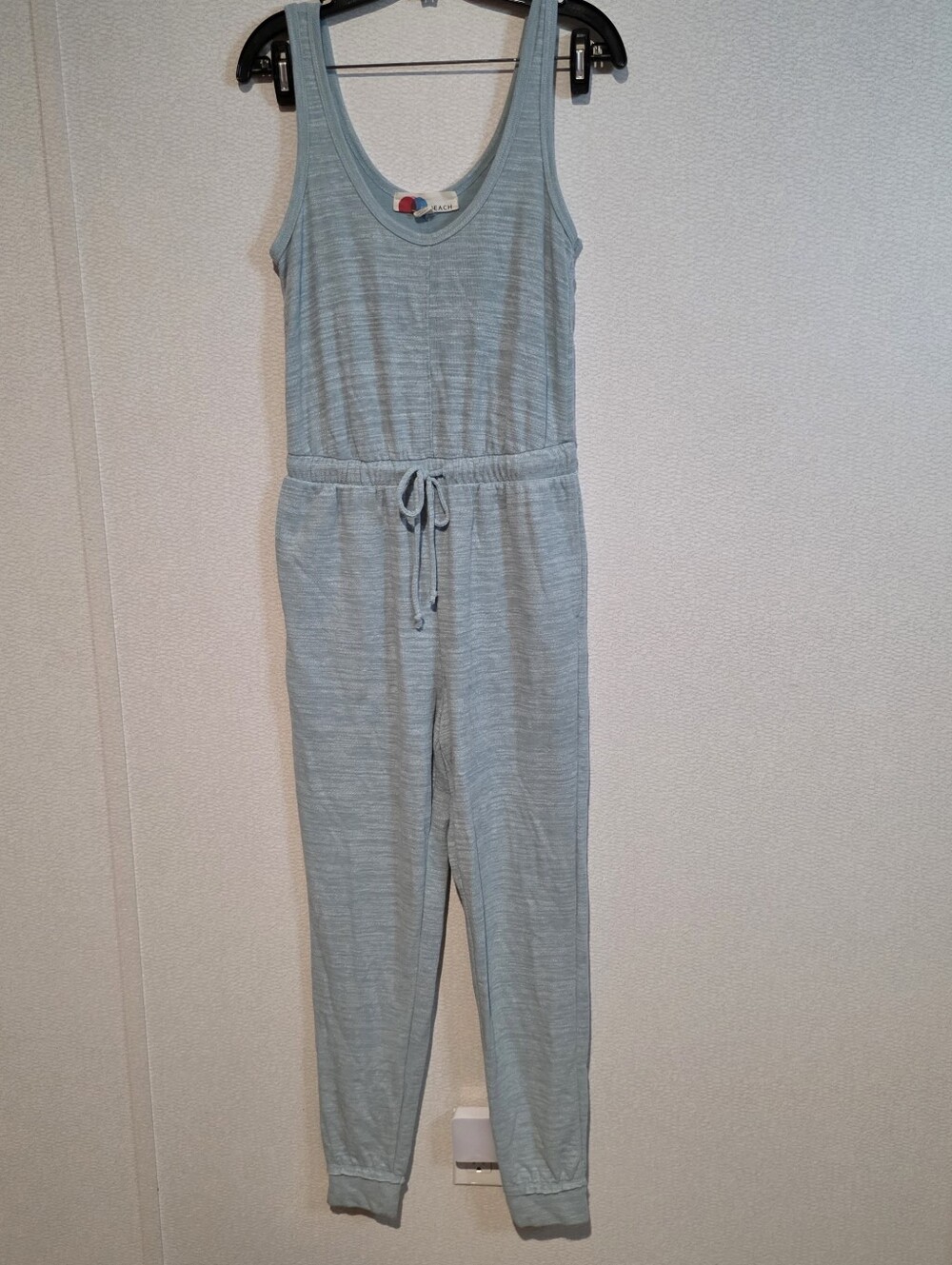 Free People Beach Bicoastal Jumpsuit Light Blue Xsmall
